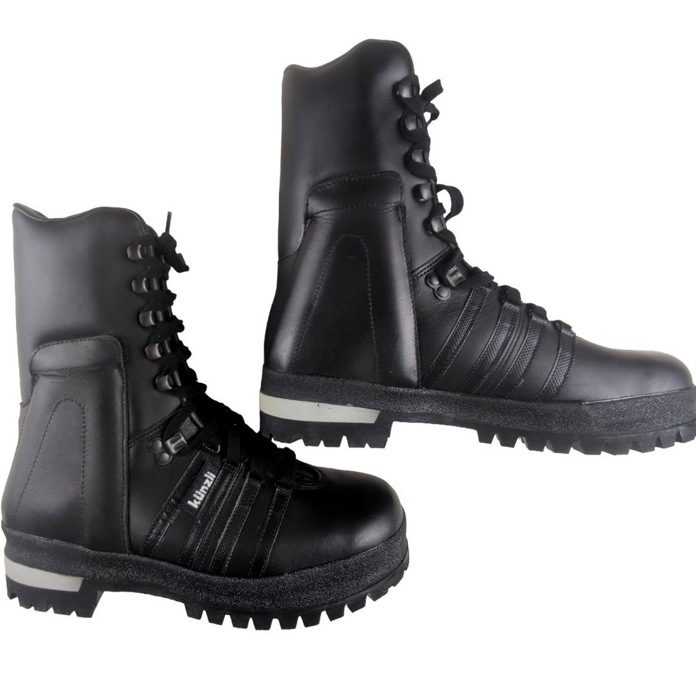 Kunzli Men's Black Combat Boots Orthopedic Ankle Stabilizer Size 7 Swiss‎ Made